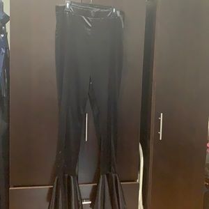 Black bell bottoms. Plus sized for tall women.